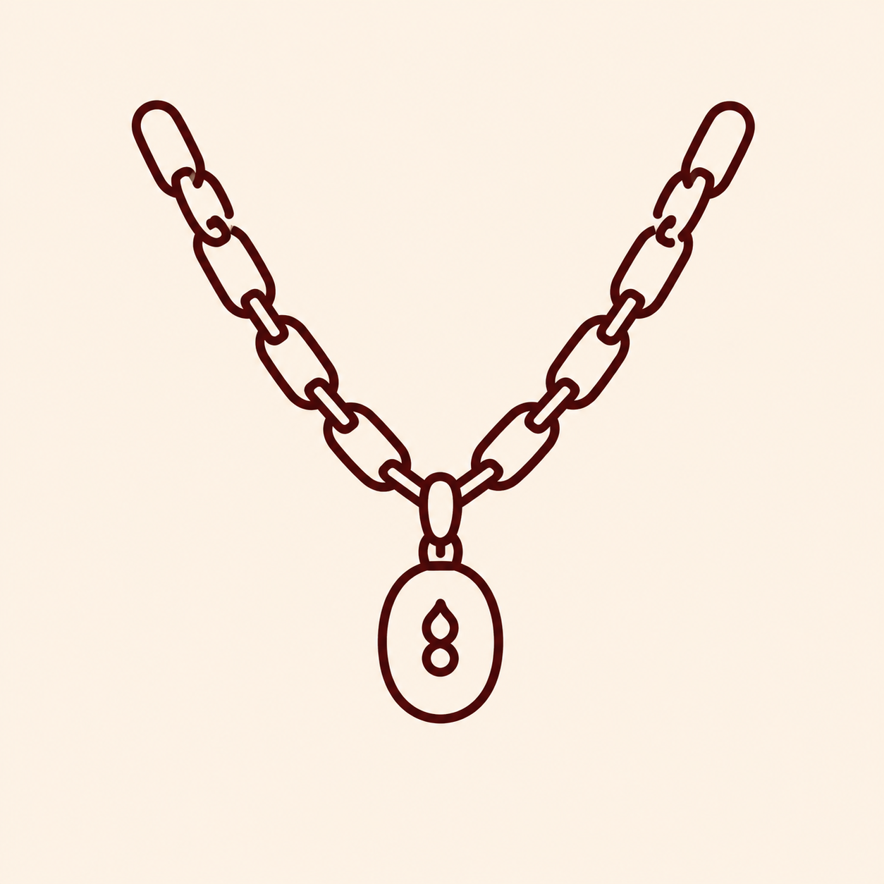 Ilustración de collar de cadena
